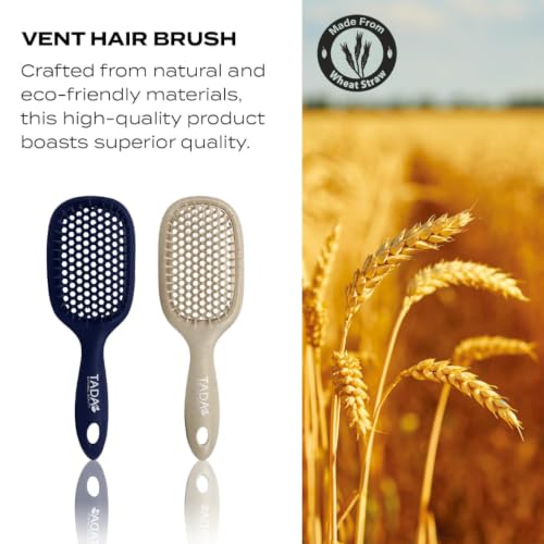 Cepillo para cabello rizado TADA con púas flexibles que eliminan nudos sin tirones 6
