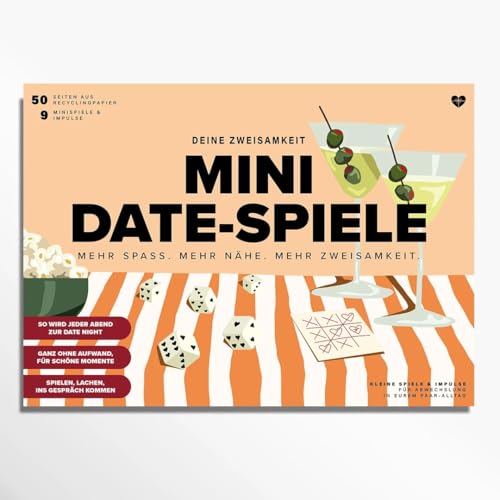 Deine Zweisamkeit Mini-Date Spieleblock für Paare | Date Night mit Mini-Spielen für Zuhause | Spontane Date Nights ohne Vorbereitung