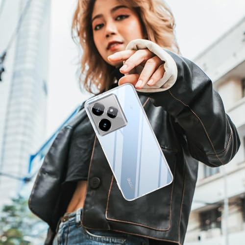 Image of Jkobi Realme GT 7 (Clear Shockproof Case with Camera Protection | Soft and Flexible | Transparent)