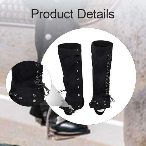 Surbottes de pirate ajustables en cuir PU, l'accessoire cosplay idéal - 2