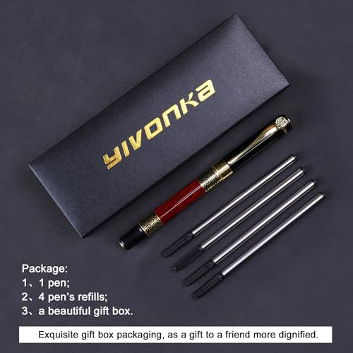 Yivonka JYB007 Ballpoint Pen Black Refill,Business Pens,Luxury Pen,Best Ball Pen Gift Set thumb #2