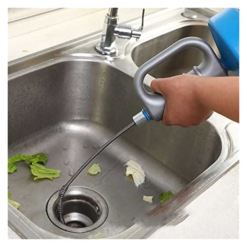 Herramienta manual para destapar cañerías de cocina y baño, 5 metros, con resorte extensible, compatible con taladro, YANGQI miniatura 5