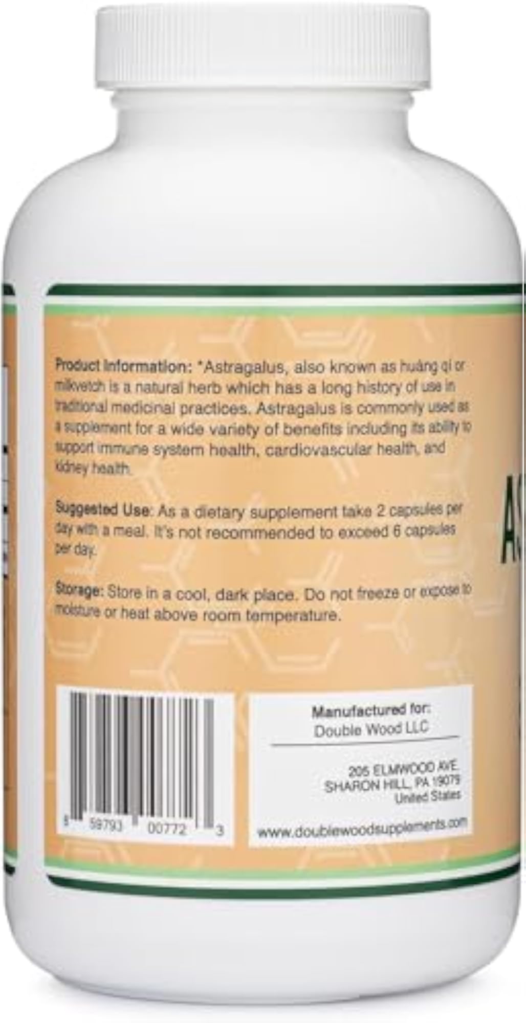 WITFY Immune Boosting Astragalus 1000mg 300 Capsules