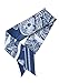 Otter Bandana, Blue, Hand Printed Handkerchief, 100% Cotton, Hair Scarf, 22