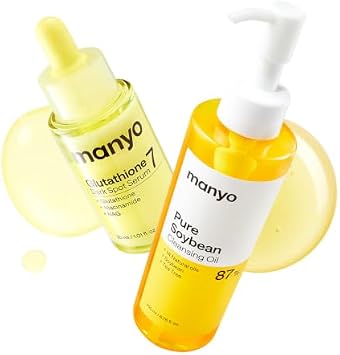 MANYO Pure Cleansing Oil 200ml & Glutathione 7 Dark Spot Serum 30ml