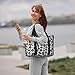 Black grey Leopard print fashion Travel Duffle Bags for Women, Personal Item Overnight Weekender Sport Carry On Gym Bag for Men Women