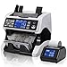 MUNBYN Bank Grade Money Counter Machine Mixed Denomination with External Display+Printer in One, Value Counting, Serial Number, Multi Currency, 2CIS/UV/IR/MG/MT Counterfeit Detection, 2Y Warranty