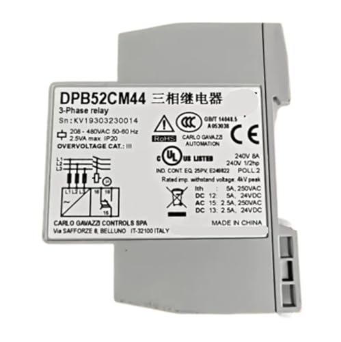 Relais triphasé DPB52CM44 de contrôle de tension pour protection réseau électrique