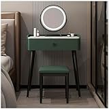 Elegante juego de tocador: este elegante juego de tocador cuenta con un amplio tocador y un cómodo taburete. Con múltiples compartimentos de almacenamiento, te ayuda a mejorar tus cosméticos, productos para el cuidado de la piel y artículos esenciales de belleza de manera eficiente. Mantén tu tocador ordenado y disfruta de un espacio libre de desorden para tu rutina de belleza. Ideal para cualquier decoración de dormitorio.