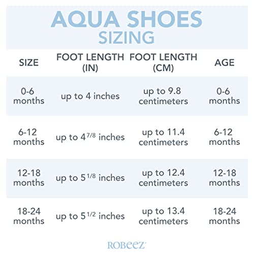 Robeez Kids Aqua Shoes Boys & Girls Slip Resistant Neoprene Water Shoes For Summer, Beach, Pool - Swimming Dinos Blue - 0-6 Months #TOP6
