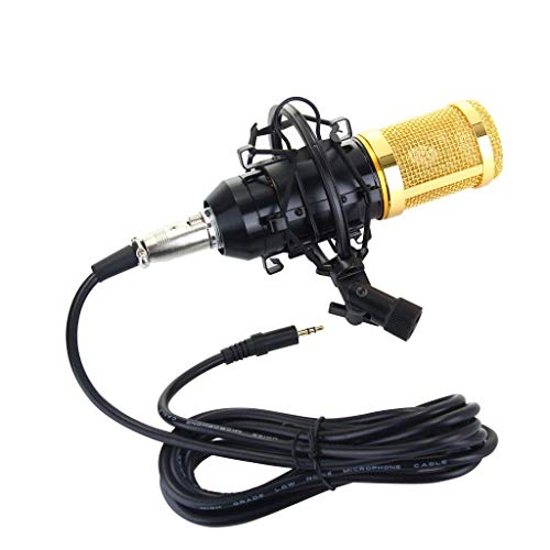 Microfone Condensador BM-800 Profissional P/Estúdio Preto C/Dourado (Preto) 4 Microfone Condensador BM-800 Profissional P/Estúdio Preto C/Dourado (Preto) - Imagem 4