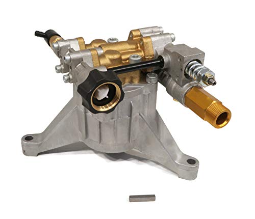 The ROP Shop 7/8 Shaft, Flipped, Brass Head, Vertical Pump Replacement for Pressure Washer with 3100 PSI and 2.5 GPM, Includes Keyway