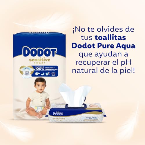 Miniatura 2 de Dodot Pañales Bebé Sensitive Talla 4 9-14 Kg , 192 Pañales, Óptima Protección De La Piel De Dodot, Pack Mensual