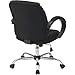 Nakabayashi CCF-601-BK Support Cushion Executive Chair, Black