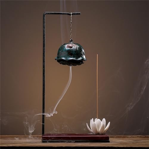 Brûleur encens reflux santal ajouré décoration maison sachet - 3