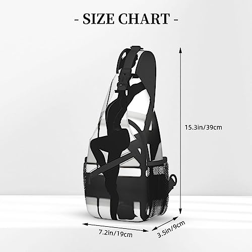 Sac à dos à bandoulière de gymnastique noir One Size mixte pour sportifs - 3