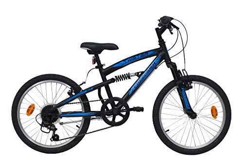 VTT 20'' Enfant Twister Tout Suspendu Mixte avec 6 Vitesses équipé Shimano