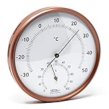 Präzise - Die Messstation ermöglicht Messbereiche von 0-100% relativer Feuchtigkeit und -30-50°C sowie eine Messgenauigkeit von +/- 5% relativer Feuchtigkeit (20-100%) und bei Raumwärme von +/- 1°C