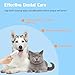 SYOOY Pet Teeth Cleaning Wipes for Dogs & Cats, Dog Dental Care Wipes No-Rinse Dog Tooth Brushing Kit for Reducing Plaque and Tartar,Portable Finger Pet Wipes, Dog Breath Freshener 50 Counts