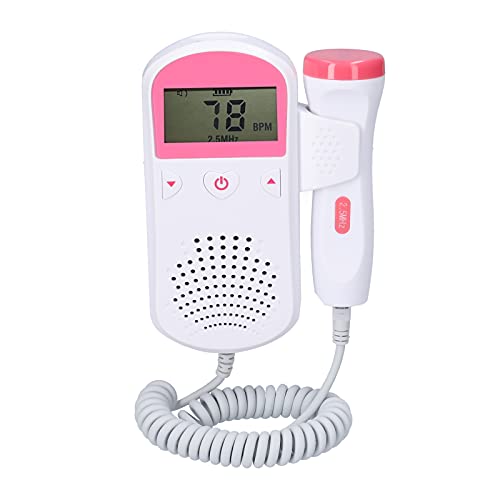lifcasual Monitor cardíaco pré-natal doméstico com Doppler fetal para bebês Tela LCD Medidor de voz