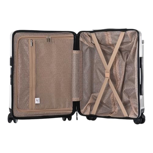 Mala de Bordo Cronos Santino 10kg Rígída ABS padrão ANAC, 4 rodas 360º, entrada USB, porta copo e ca