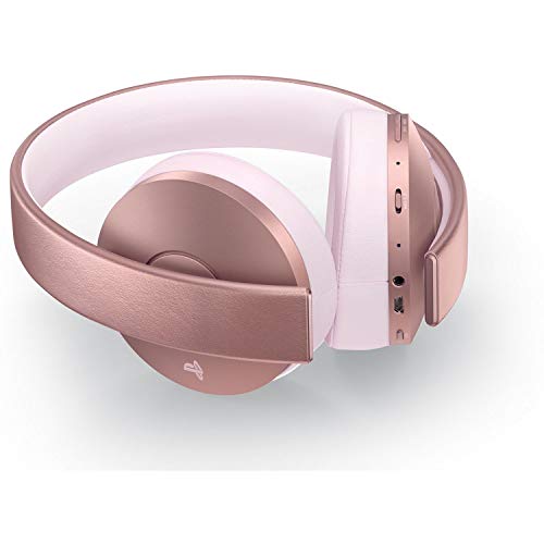 Sony, Casque PS4 Sans Fil Officiel, Accessoire PlayStation 4, Compatible PS VR, Audio 3D, Édition Gold, Couleur : Or Rose