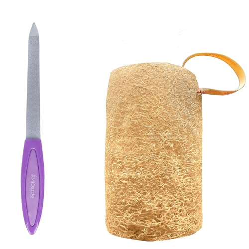 Image of Midazzle Nail Filer with Organic Loofah, Long, Set of 2