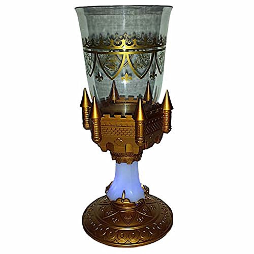 Disney Parks Beauty and the Beast Light Up Castle Goblet Mug Tumbler Cup Be Our Guest