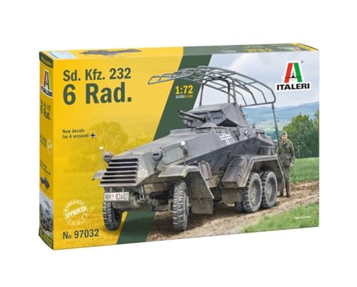 Italeri 97032 Sd.Kfz. 232.6 Rad 1:72 Scale Plastic Model Kit/Model Assembly