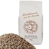 Mühlen Gerstenkörner geschält 1kg ganzes Korn frisch aus der Rätze- Mühle in bester Qualität Gerstenkerne 1000g