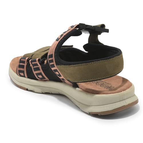 Image of Woodland Men Olive Green Sandal