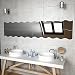 vidaXL 4X Espejos de Pared Vidrio Ondulado 110x23cm Decoración Casa y Hogar