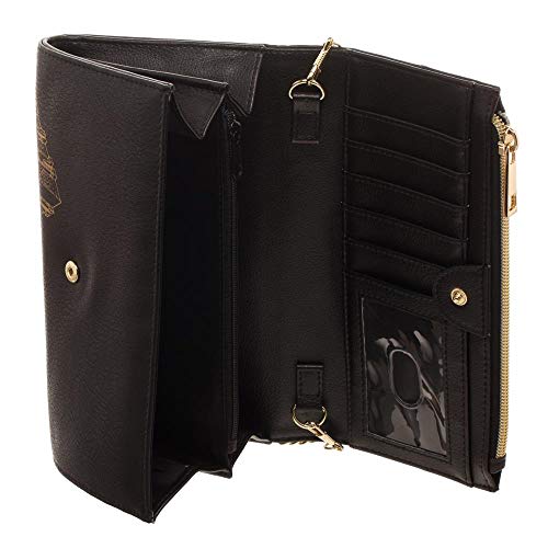 Harry Potter Mischief Managed Foldover With Chain Strap Wallet3