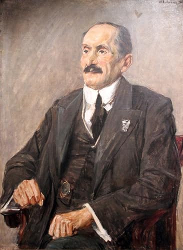 Tableau portrait d'Oscar Cassel par Max Liebermann impression vintage 60x90cm
