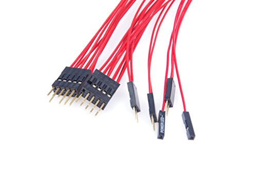 Lm Yn Motherboard Extension Cable Set Silver Plating Cord Gold-Plated Plug Six Kinds Of Extension Cord Powe Led, Hdd Led Power Sw Reset Sw Hd Audio Front Usb Extension Cord Length 19 Inches #TOP2