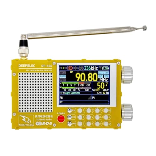 DP-666 TEF6686 FM/LW/MW/SW �t���o���h���W�I�����x DSP ���V�[�o�[ �h�ЃO�b�Y �n�k �k��(Yellow)