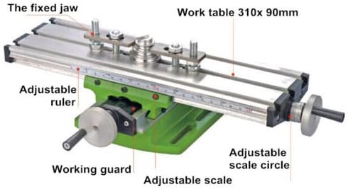 Close-up of the adjustment knob with a visible scale for precise movement control.
