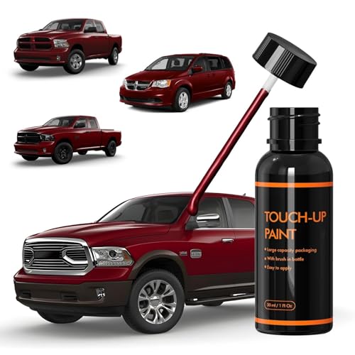 XTryfun PRP/JRP Deep Cherry Red Touch Up Paint for Dodge, DIY Car Paint Scratch Repair Kit, Automotive Paints, Quick & Easy Fix Scratch Repair Compatible with RAM/Promaster/Durango/Grand Caravan