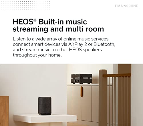 Image of Denon PMA-900HNE Integrated Stereo Amplifier (85W x 2), Advanced High Current Circuit, Built-in HEOS, Bluetooth & AirPlay 2, Amazon Alexa, MC & MM Phono Equalizer, Hi-Res Certified