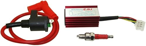 Miniatura 6 de TC-Motor Bobina de encendido de alto rendimiento de aluminio de 5 pines AC CDI Box A7TC bujía para 50cc 70cc 90cc 110cc 125cc 140cc 150cc Pit Dirt