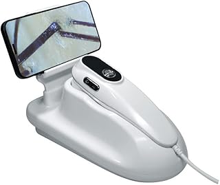 Skin Hair Scalp Detector, 50x/200x Hairy Follicle Scalp Detector, Portable Rechargeable Kin Detector Moisture Hair Analyze...