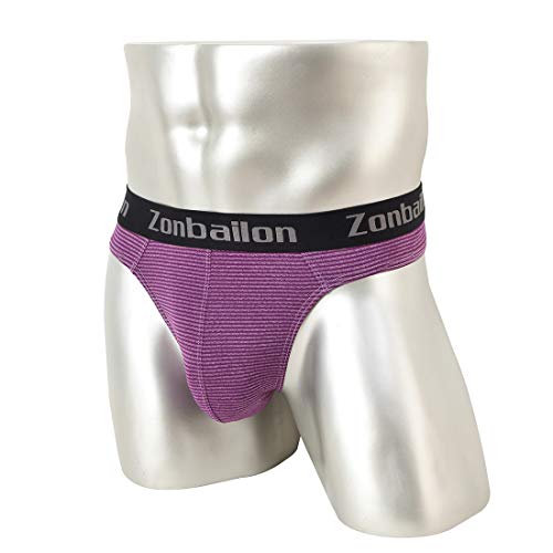 Zonbailon Men's Jockstrap Underwear Athlelic Low Rise Bikini Briefs With Pouch #TOP1