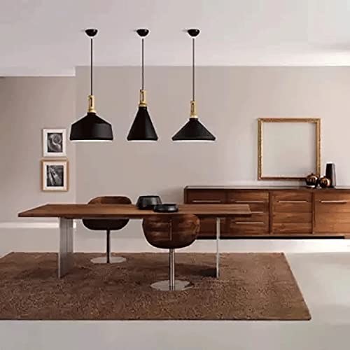 Luminaire de plafond style industriel noir et bois pour éclairage de bar