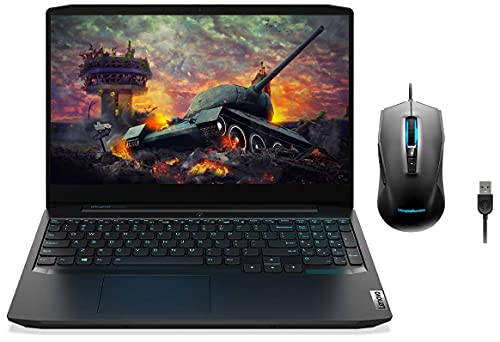 Image of Lenovo IdeaPad Gaming 3 AMD Ryzen 5 4600H 15.6 inch FHD IPS Gaming Laptop (16GB /512GB SSD /W10 /GTX 1650 /120Hz /Onyx Black /2.2Kg), 82EY00U4IN + Ideapad M100 RGB Gaming Mouse (7 Buttons, 7 Color LED, 3200DPI)