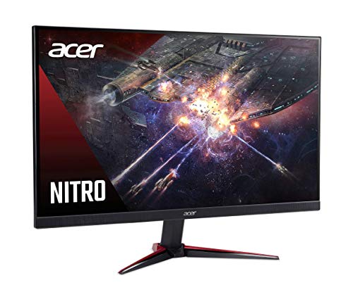 Acer Nitro Vg240Y Sbiip 23.8” Full Hd (1920 X 1080) Ips Gaming Monitor | Amd Freesync Technology | 165Hz Refresh Rate | Up To 0.5Ms | 99% Srgb | 1 X Display Port 1.2 & 2 X Hdmi 2.0,Black #TOP4