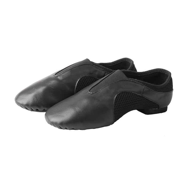 TMA EYES Slip On Leather Jazz Dance Shoes for Girls3