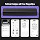 INKin Tattoo Drucker Bluetooth, Tattoo Stencil Drucker, Schablone Drucker mit 10 Stück Papier, Tattoo Transfer Drucker Mit Pad &Telefon & PC, Thermodrucker Tattoo für Tattoo Künstler und Anfänger (H1)