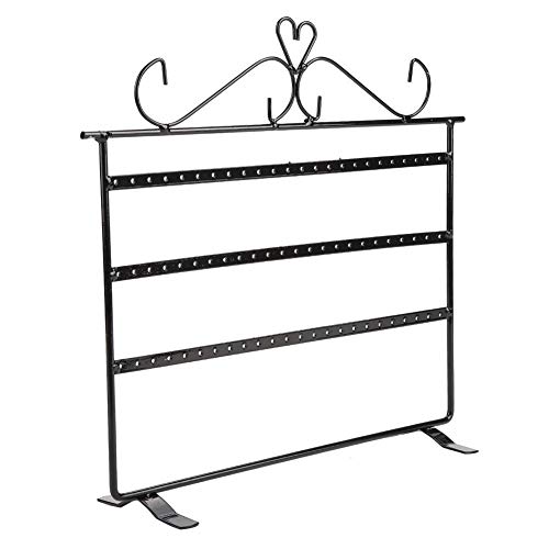 Preisvergleich Produktbild 72 Löcher Armband Display Desktop Aufbewahrungsregal Schmuck Kleiderbügel, Halskette Display Schmuck Display Ständer, für Boutiquen Juweliergeschäfte(black)