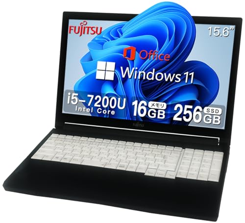 爆速。超美品。　Windows11 Microsoft office2021　第七世代 LIFEBOOK A 577/V Corei5-7300U メモリ16GB 新品SSD256GB DVDマルチドライブ Amazon.co.jp: 【整備済み品】 『大容量メモリ:16GB搭載』富士通 ハイ