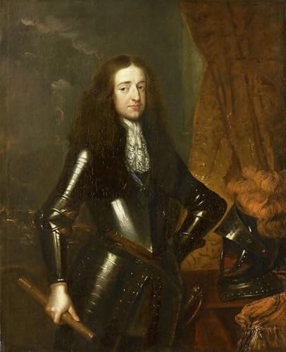 Art tableau portrait de Willem III d'Orange Caspar Netscher affiche toile 60x90cm